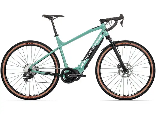 Rock Machine Gravelride e700 Di2 gravel e-bike menthol/silver