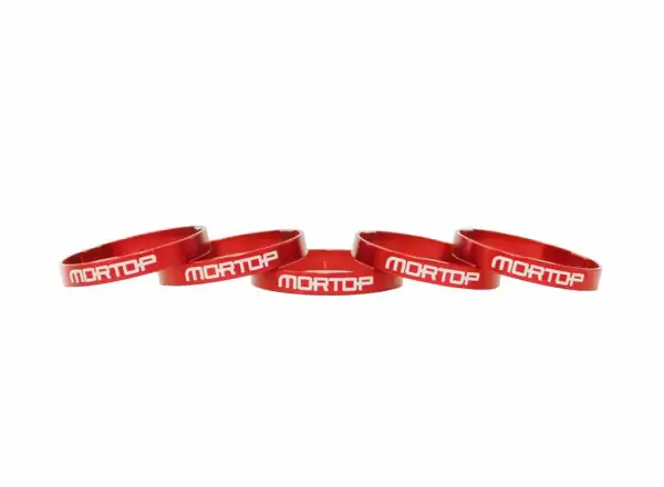 Mortop S1 set of 5mm stem spacers - 5 pcs red