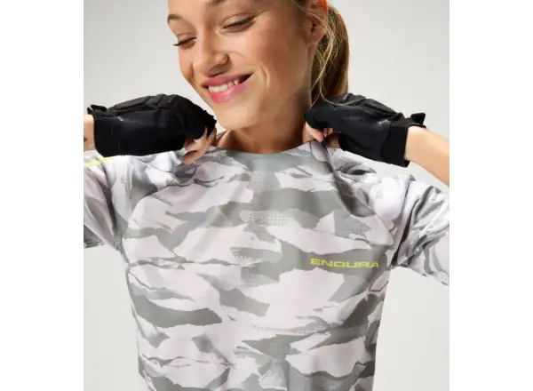 Endura LTD Mountain Camo women's jersey short sleeve Haar Grey