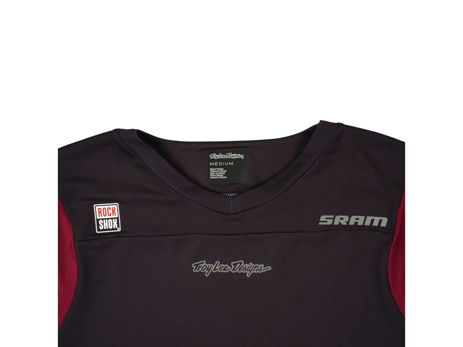 Troy Lee Designs x SRAM Skyline men's jersey short sleeve Radioscape Black/Berry