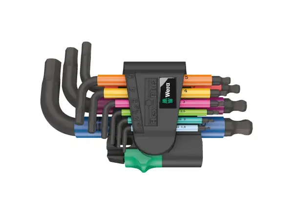 Wera 950/9 Hex-Plus Multicolour 2 hex L-keys short set 9 pcs