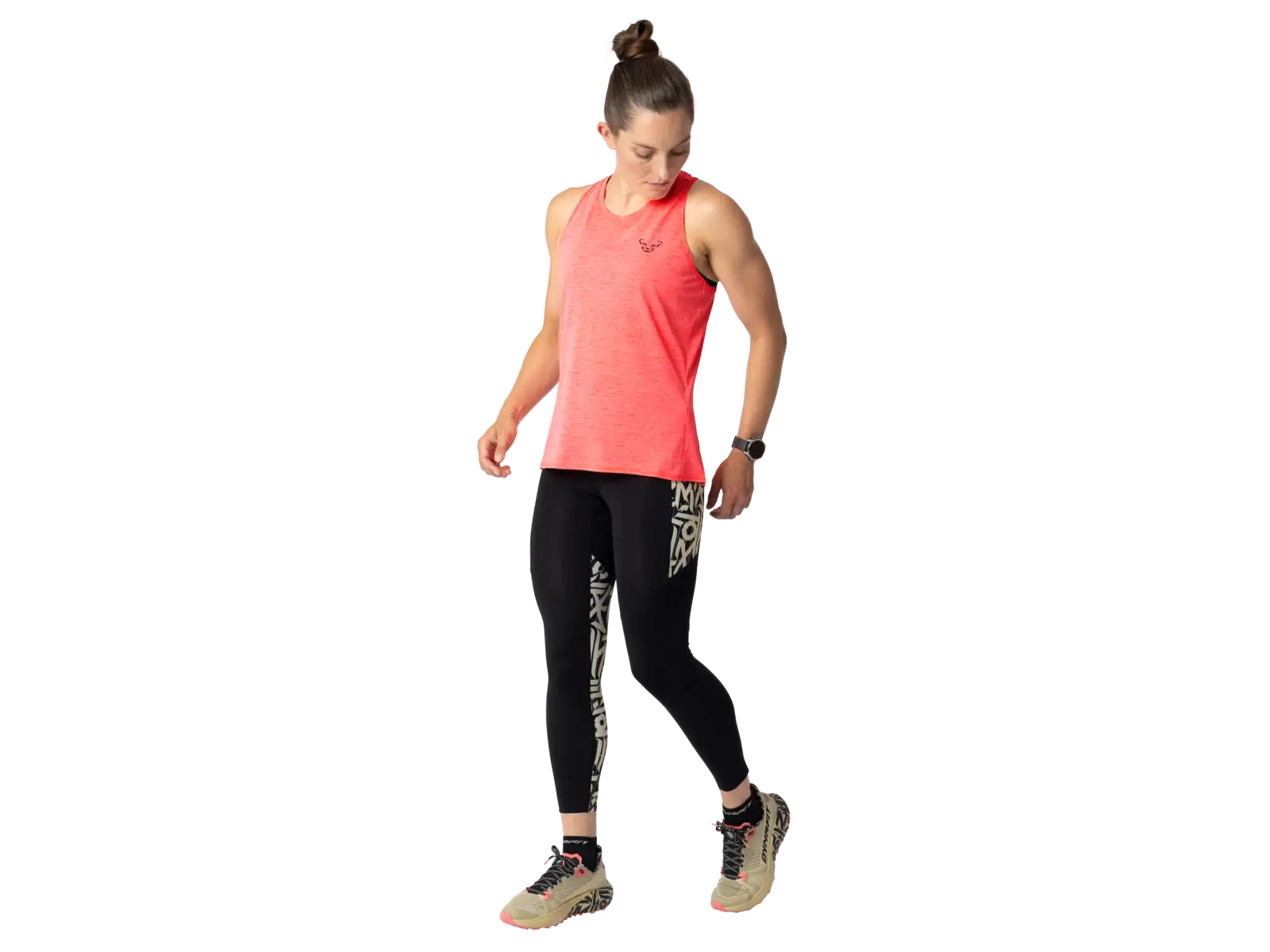 Dynafit Trail women's running sleeveless shirt Ultra Coral