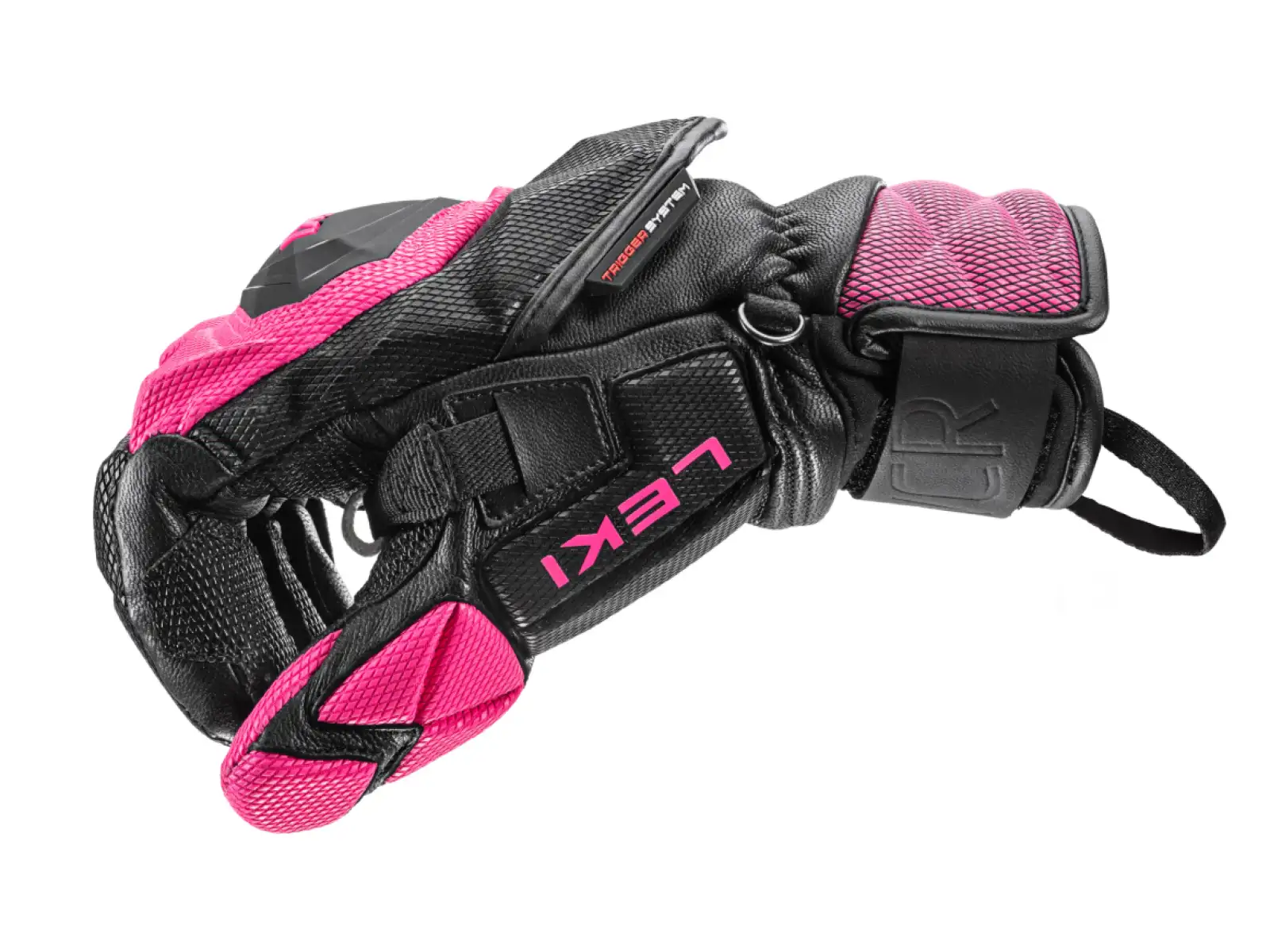 Leki WCR Venom SL 3D women's racing gloves Black-Pink
