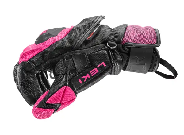 Leki WCR Venom SL 3D women's racing gloves Black-Pink
