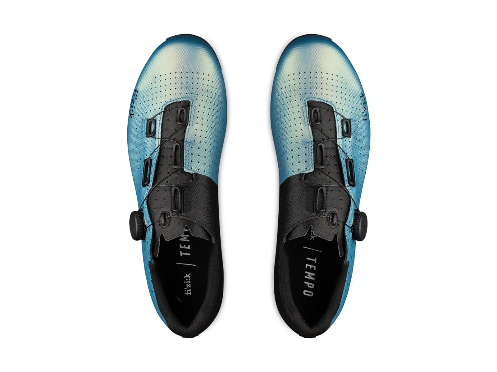Fizik Tempo Decos Carbon Iridiscent road men's shoes Black/Light Blue