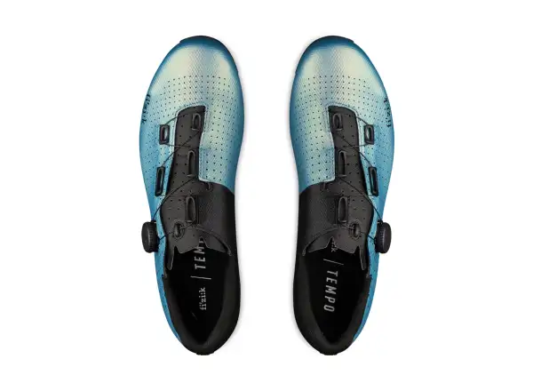 Fizik Tempo Decos Carbon Iridiscent road men's shoes Black/Light Blue