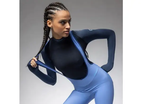 Alé Klimatik K-Atmo 3.0 women's winter bib tights with insert Pale Blue