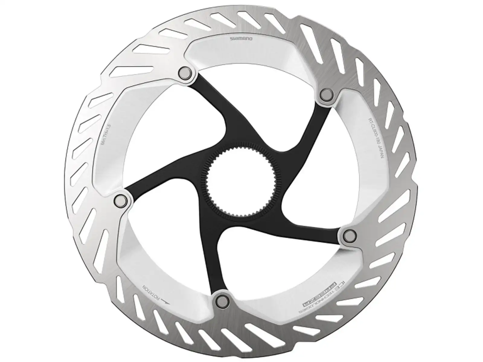 Shimano RT-CL800 brake rotor 180 mm, center lock, Ice Tech, outer lock ring