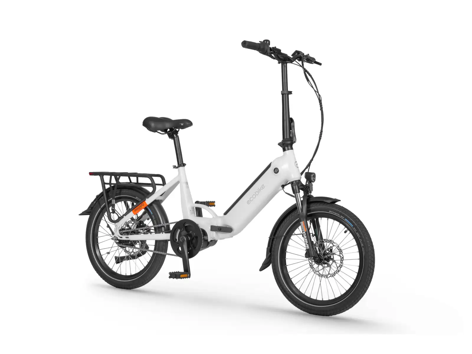 Ecobike Rhino Cruise 504 Wh Arctic White folding e-bike