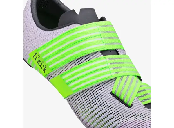 Fizik Vento Powerstrap Aeroweave road cycling shoes Light Violet/Neon Green