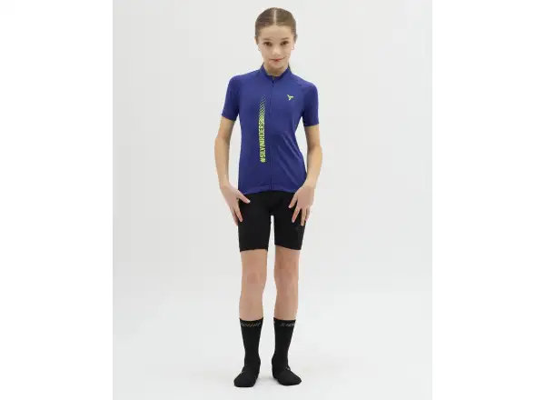 Silvini Mazzani children's jersey short sleeve Blue/Neon
