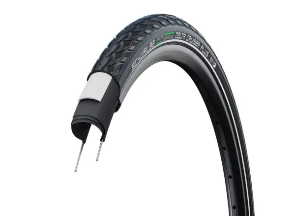 Schwalbe 47-622 DeltaCruiser Plus Active PunctureGuard E-25, wired, Green compound, black