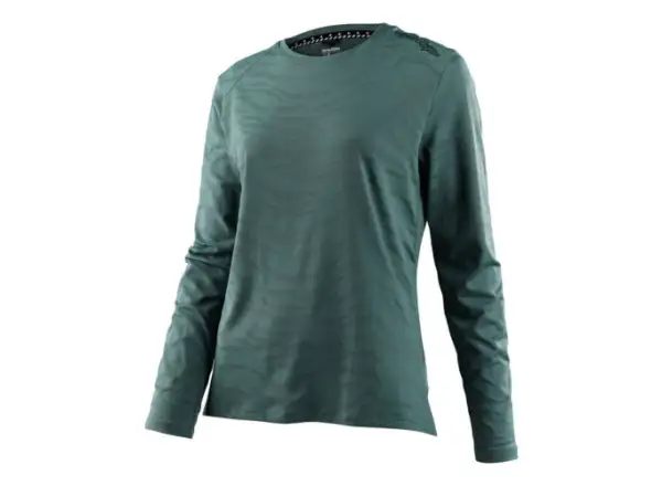Troy Lee Designs Lilium women's jersey short sleeve Tiger Jacquard Steel Green