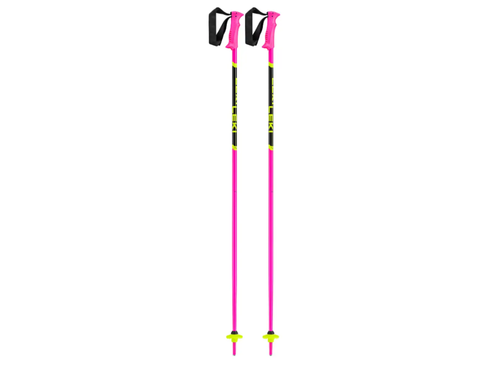 Leki Racing Kids children's alpine poles Neon Pink/Black/Neon Yellow