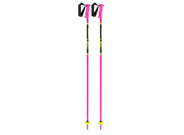 Leki Racing Kids children's alpine poles Neon Pink/Black/Neon Yellow