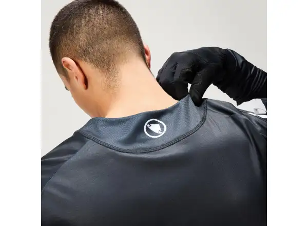 Endura Core Printed L/S Tee men's long sleeve jersey Black