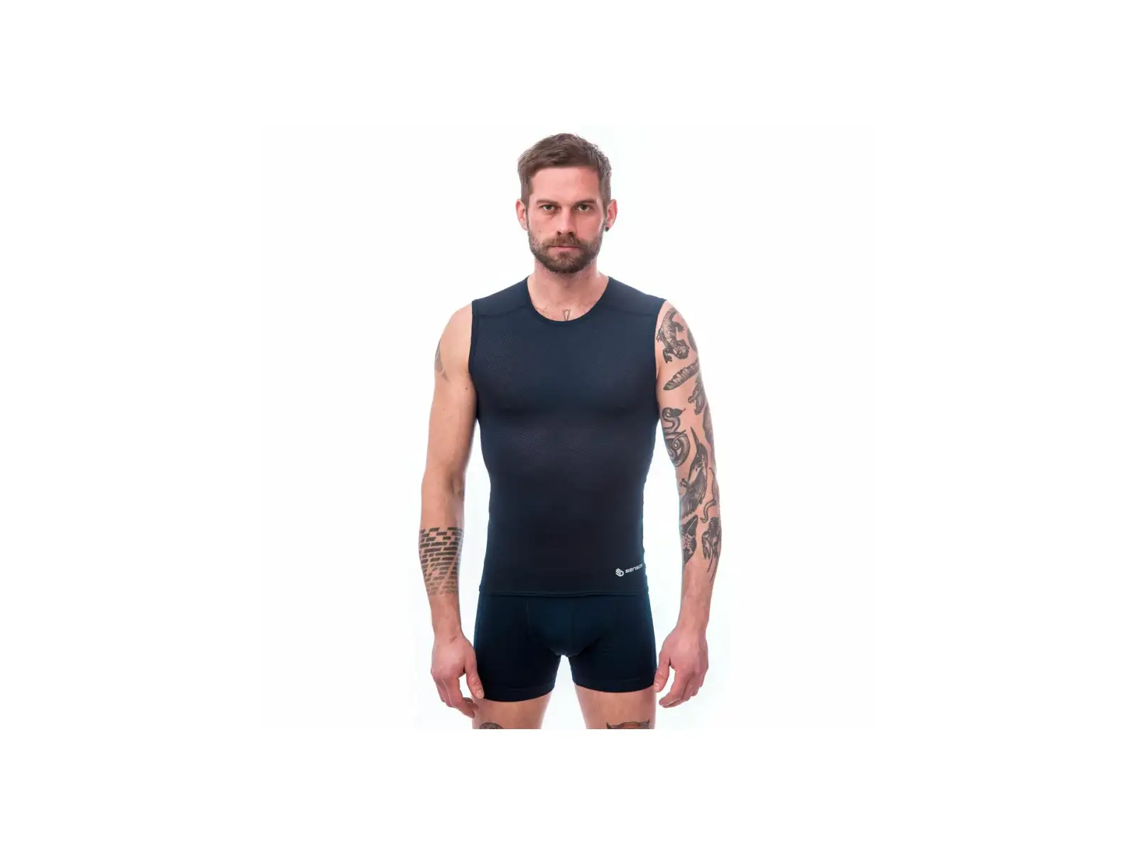 Sensor Coolmax Air men's sleeveless shirt Deep Blue