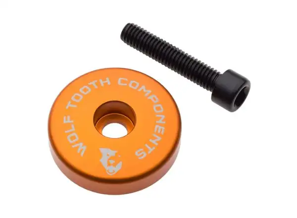 Wolf Tooth Ultralight headset cap + 5 mm spacer orange