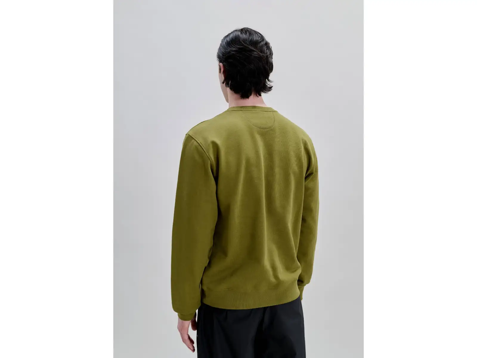 POC Crew sweatshirt Olivine Green/Hydrogen White