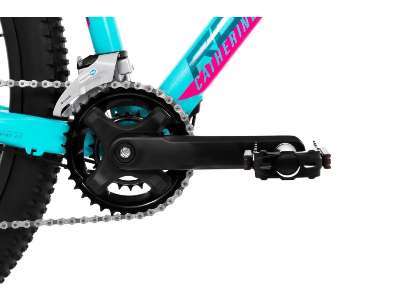 Rock Machine Catherine 10-29 neon cyan/petrol/pink mountain bike