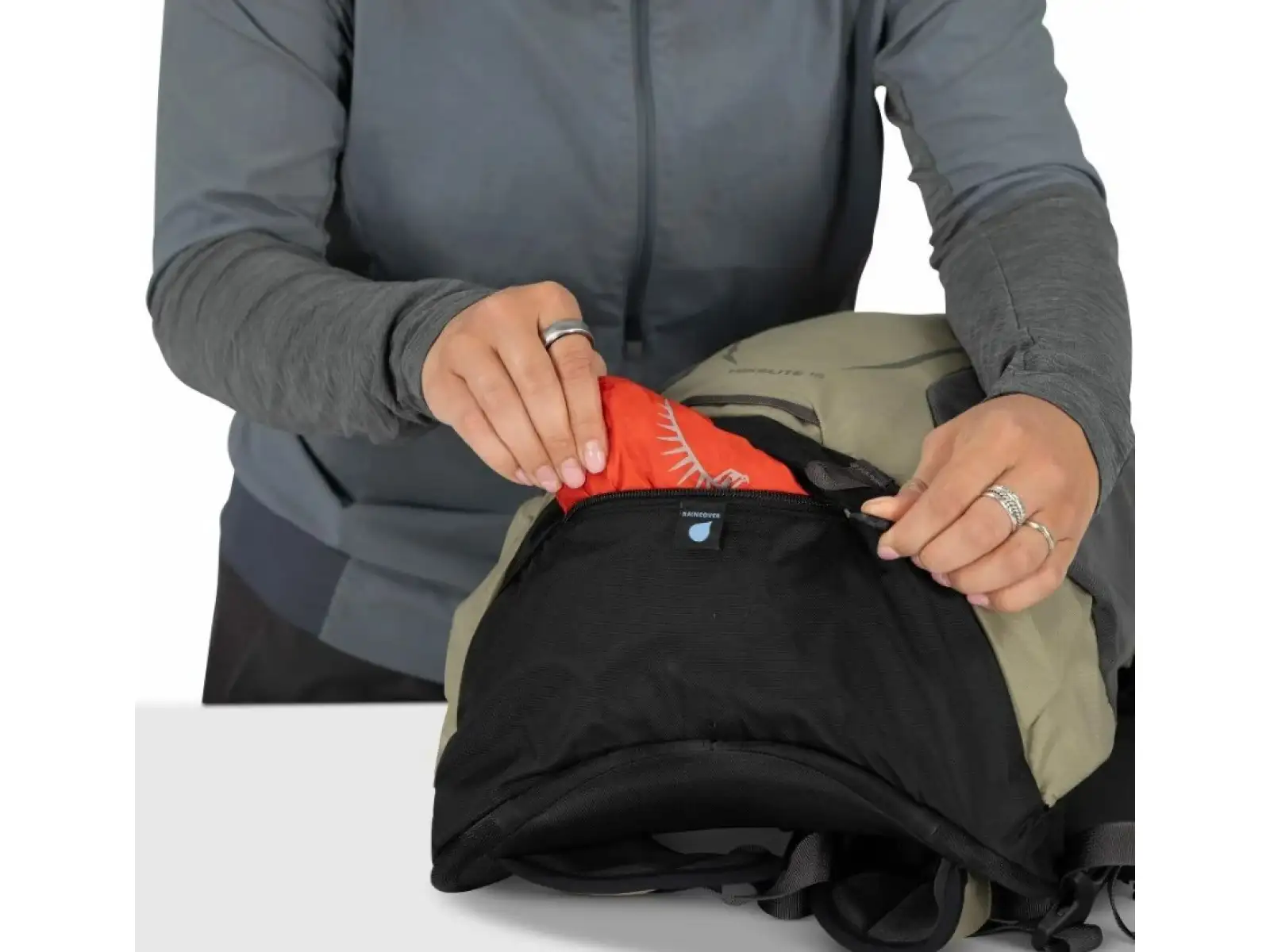 Osprey Hikelite backpack 18 l Tungsten/Yelow