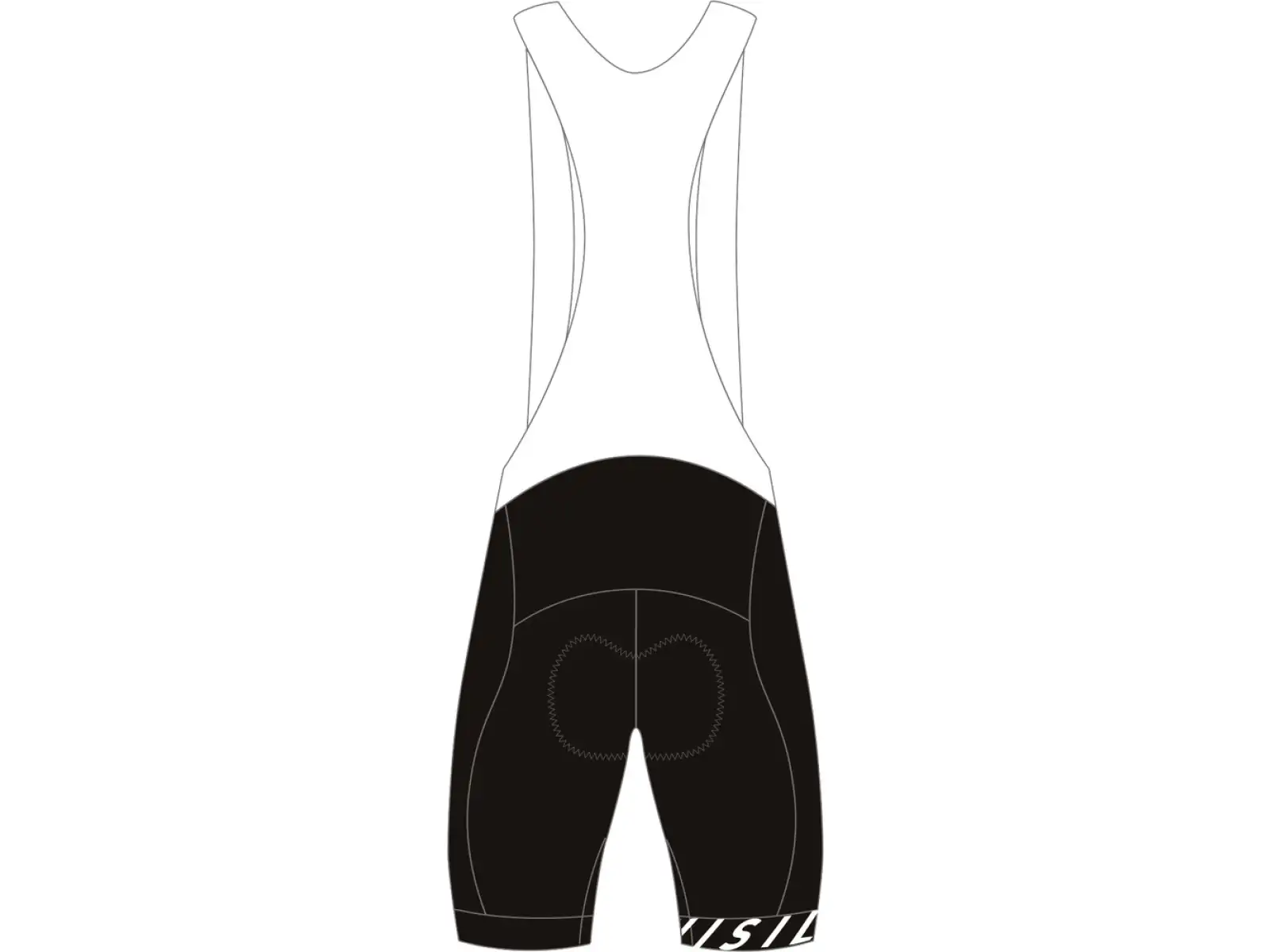 Silvini Gavia men's bib shorts black/white