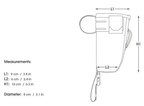 Apidura Backcountry Food Pouch 0.8 l handlebar bag