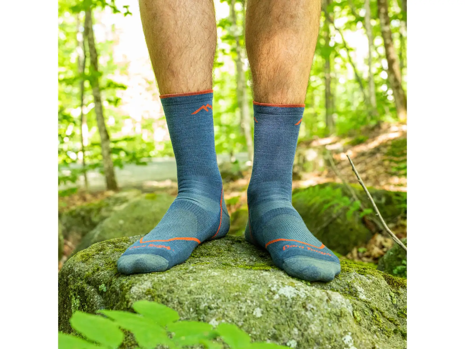 Darn Tough Light Hiker Micro Crew Lightweight Cushion men's socks Denim