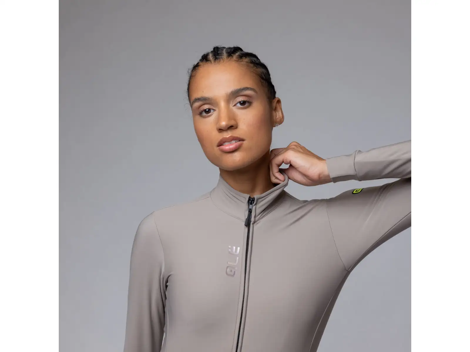 Alé Pragma Fondo 3.0 women's insulated long sleeve jersey Rope Grey