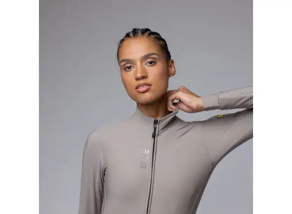Alé Pragma Fondo 3.0 women's insulated long sleeve jersey Rope Grey