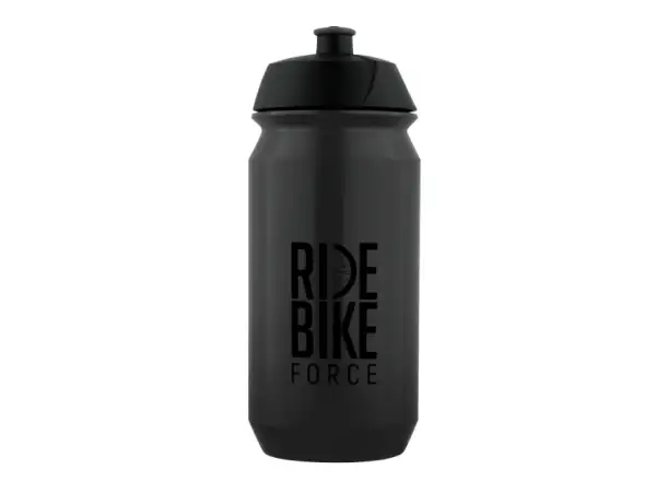 Force Ride Bike cycling bottle 500 ml transparent black/black