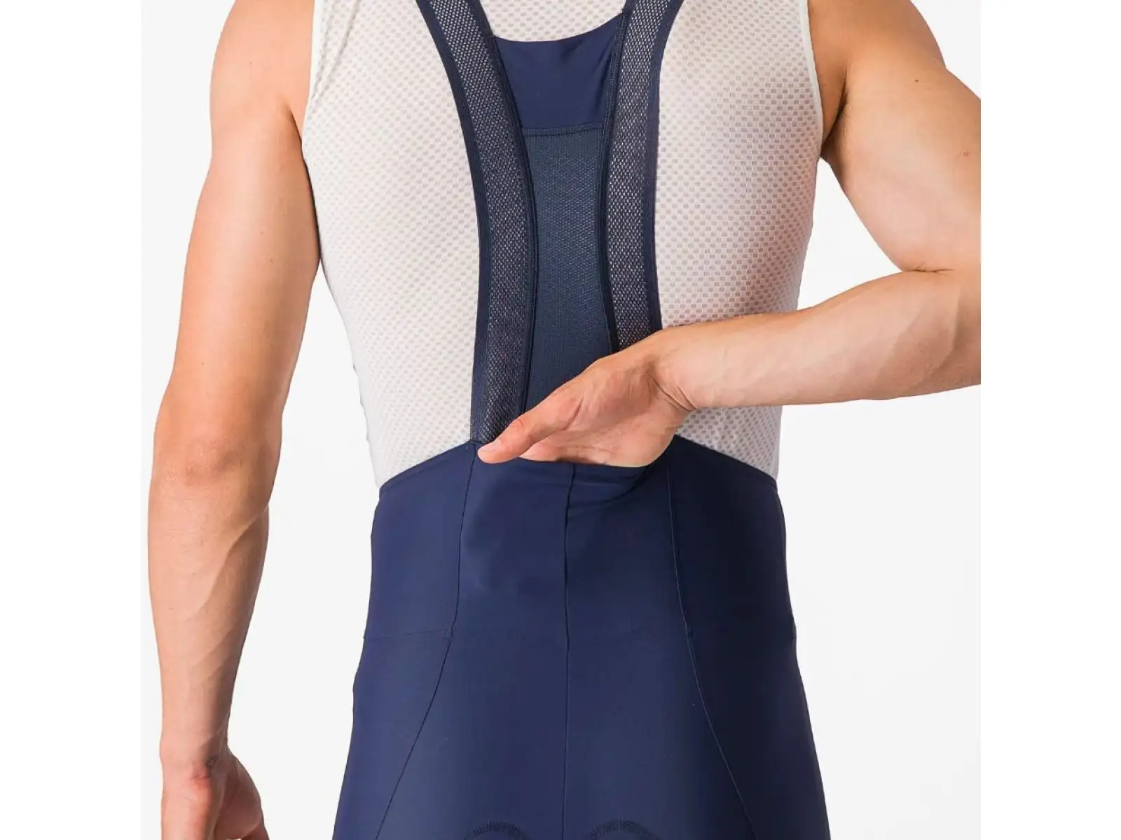 Castelli Espresso 3 men's shorts with insert and straps Belgian Blue