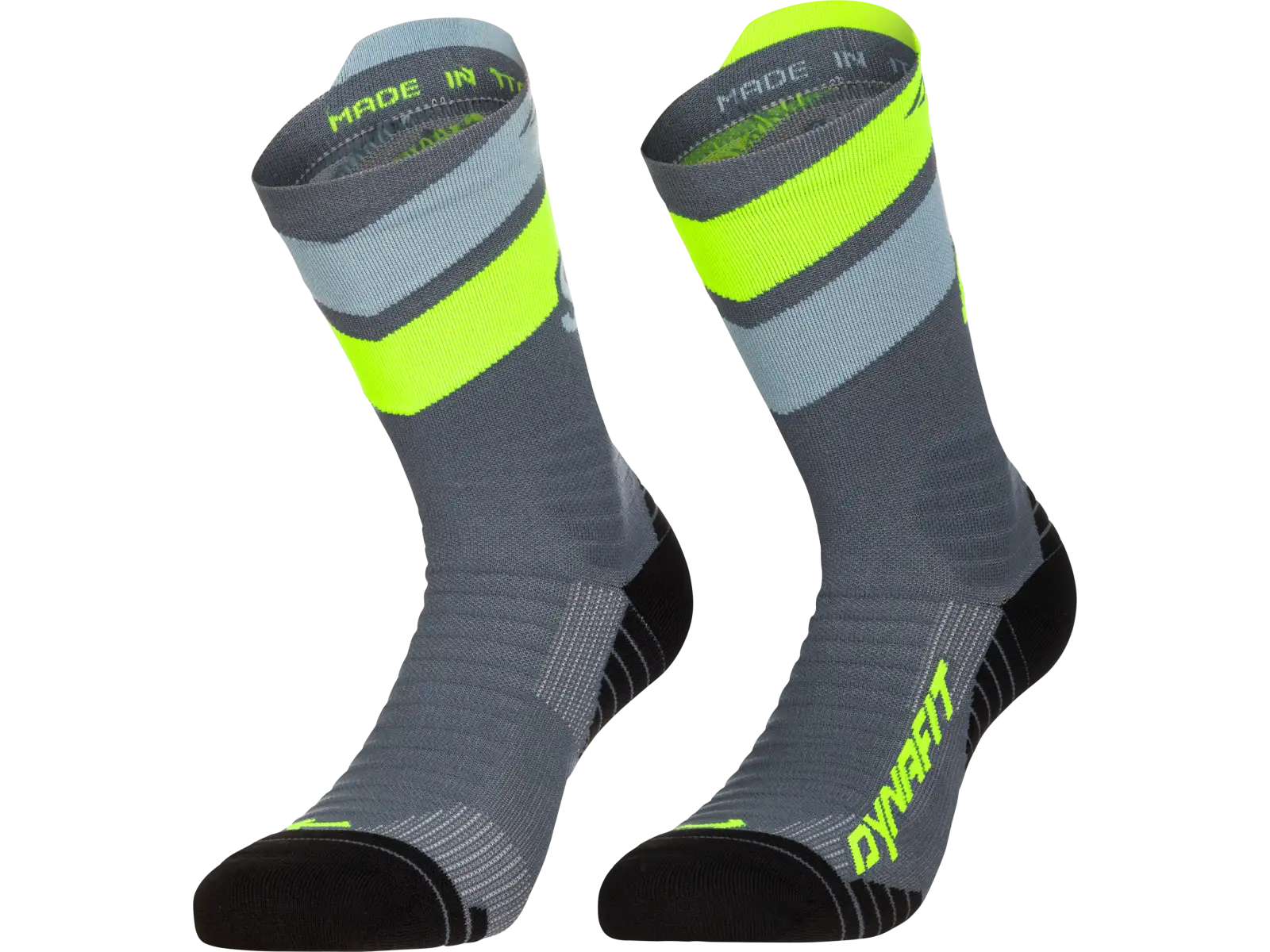 Dynafit Ultra Crew running socks Cinder/Ultra Yellow