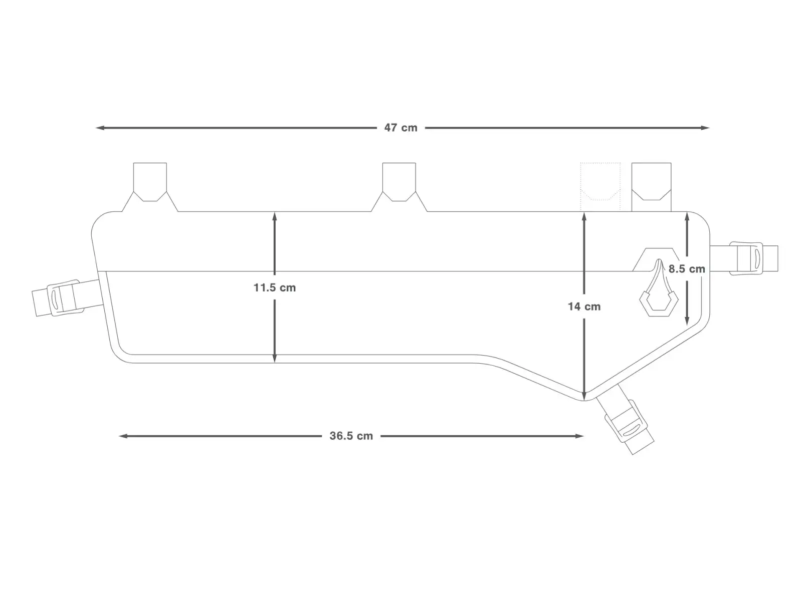 Apidura Expedition Frame Pack Tall 5 l frame bag