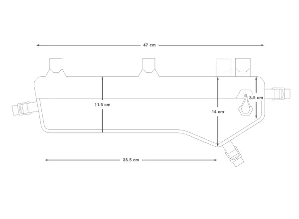 Apidura Expedition Frame Pack Tall 5 l frame bag