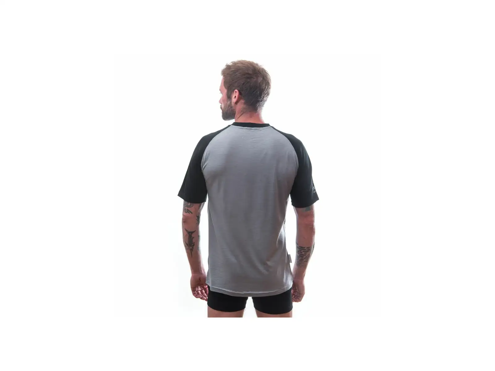 Sensor Merino Active Pt Adventure men's T-shirt short sleeve grey/black