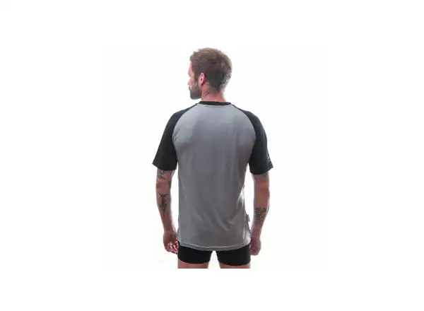 Sensor Merino Active Pt Adventure men's T-shirt short sleeve grey/black