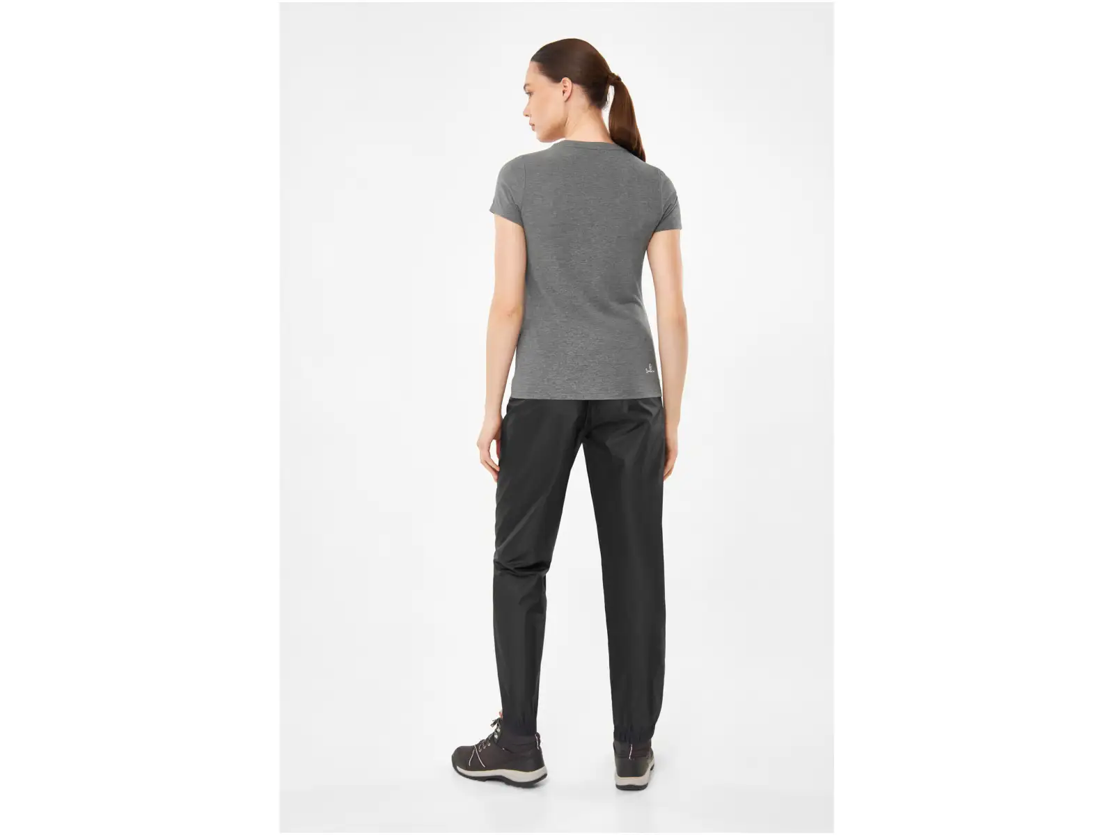 Viking Lako women's T-shirt short sleeve grey/white