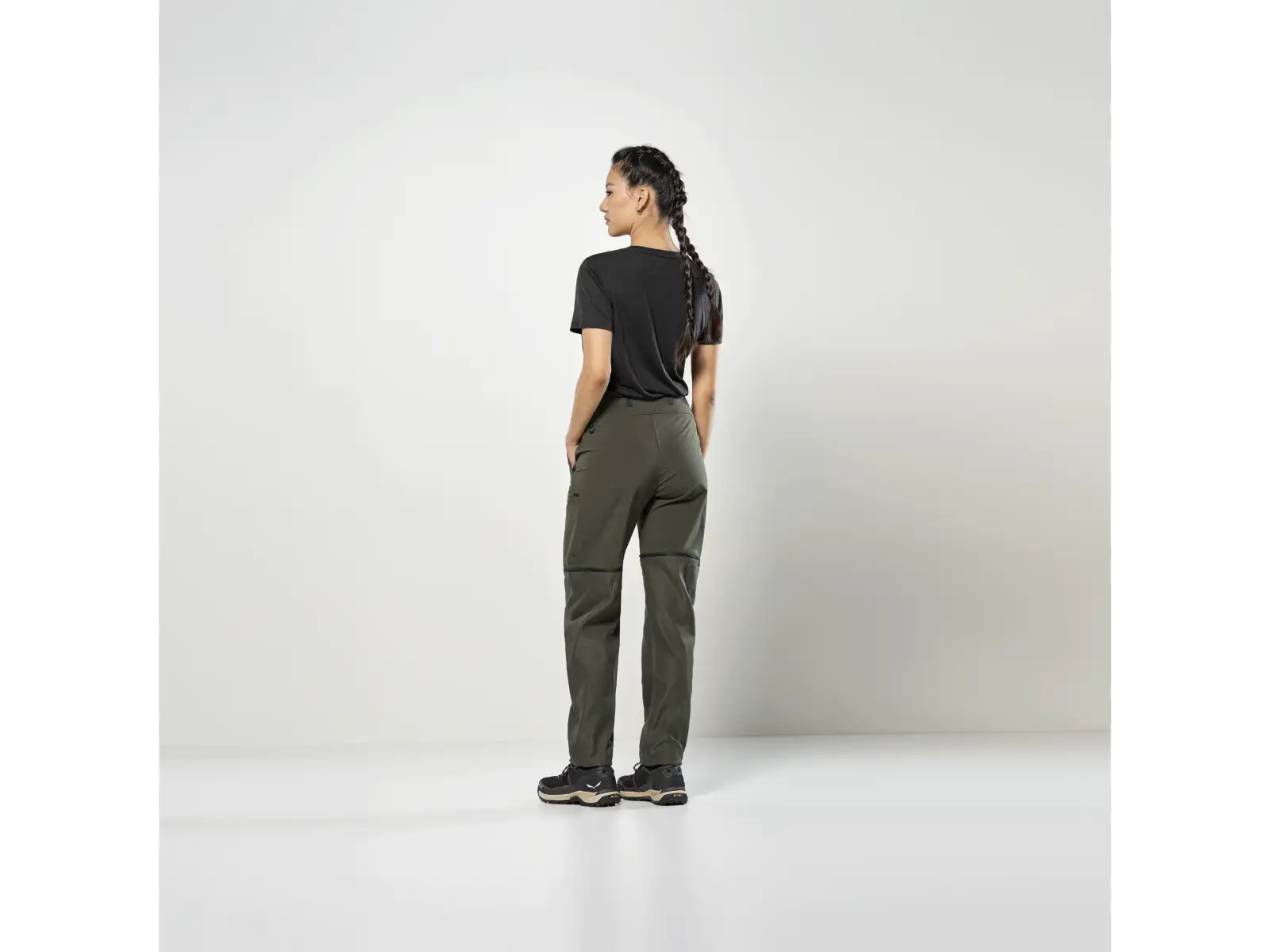 Salewa Puez Hemp/DST 2/1 women's trousers Dark Olive