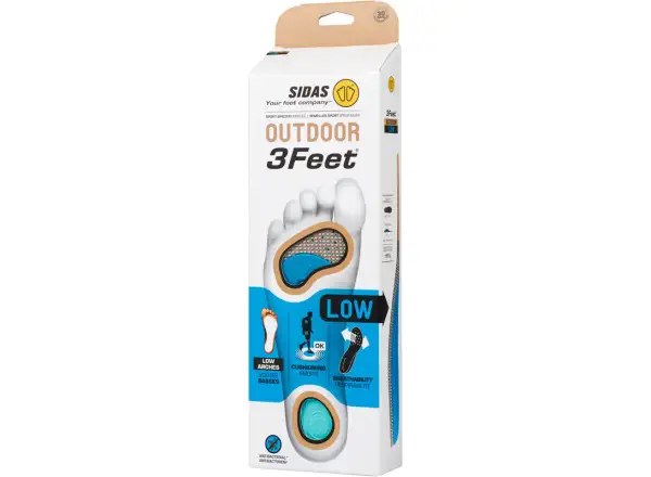 Sidas 3Feet Outdoor Low insoles low arch 1 pair