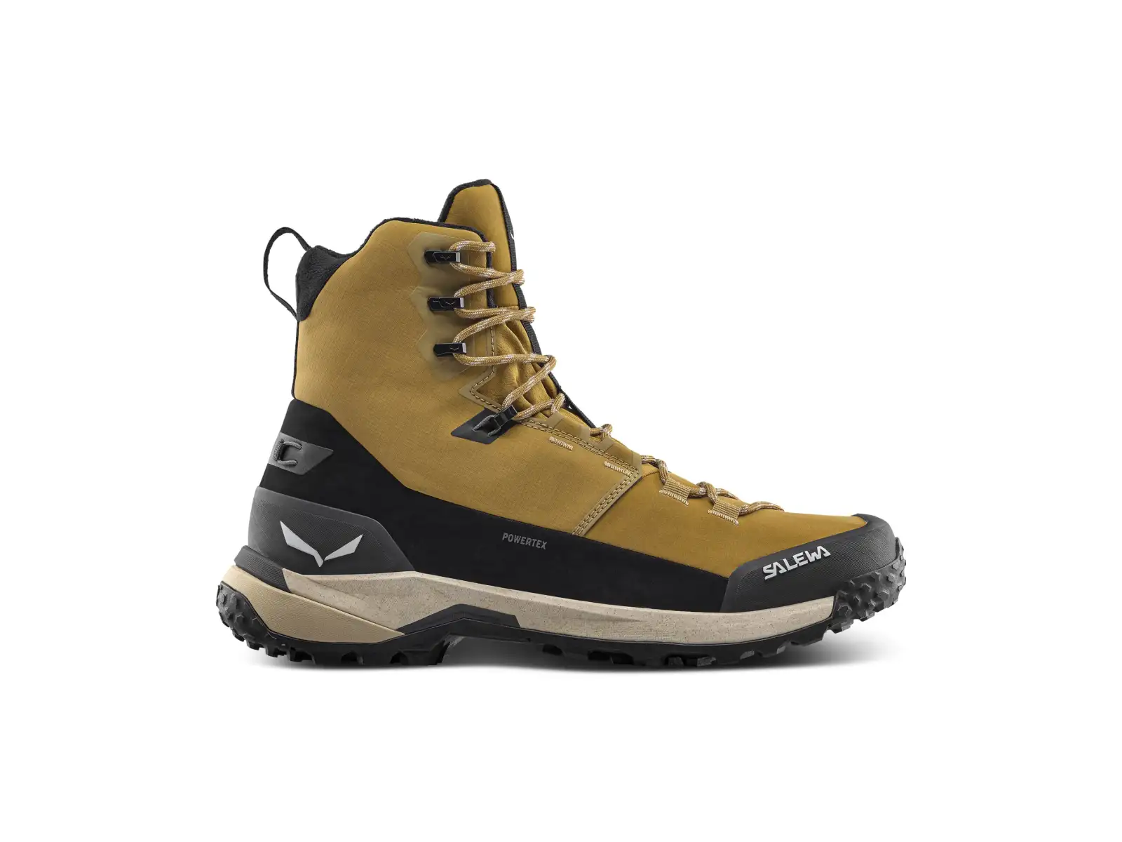 Salewa Puez Winter Mid PTX men's shoes Golden Brown / Black