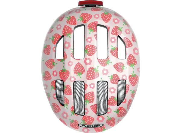 Abus Smiley 3.0 LED kids helmet Strawberry