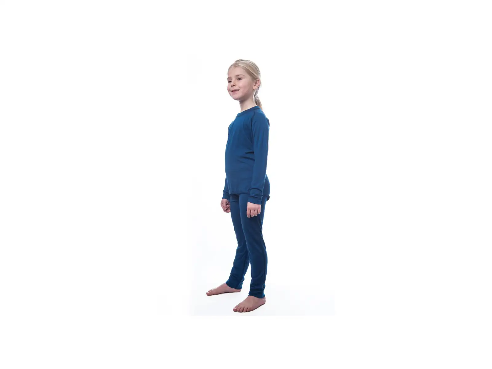 Sensor Merino Air children's set long sleeve shirt + bottom pants dark blue
