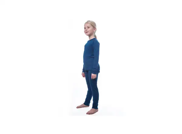 Sensor Merino Air children's set long sleeve shirt + bottom pants dark blue