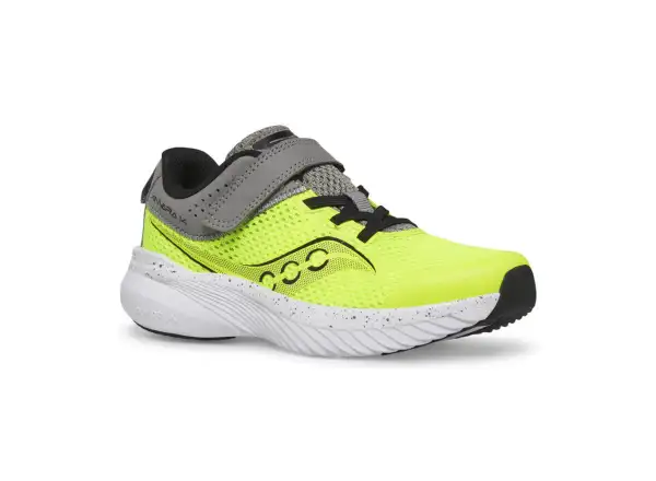 Saucony Kinvara 14 children's shoes citron/grey