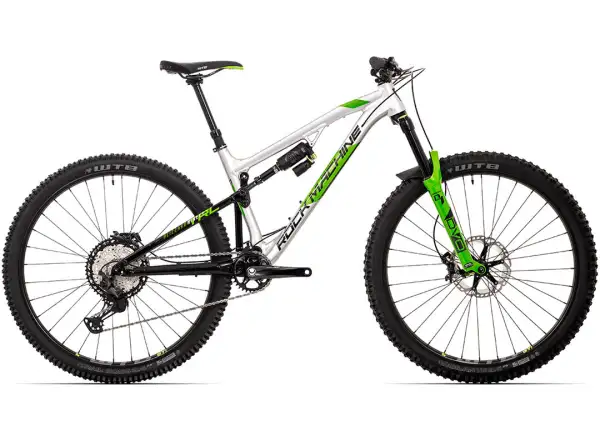 Rock Machine Blizzard TRL 90-29 gloss silver/black/DVO green mountain bike