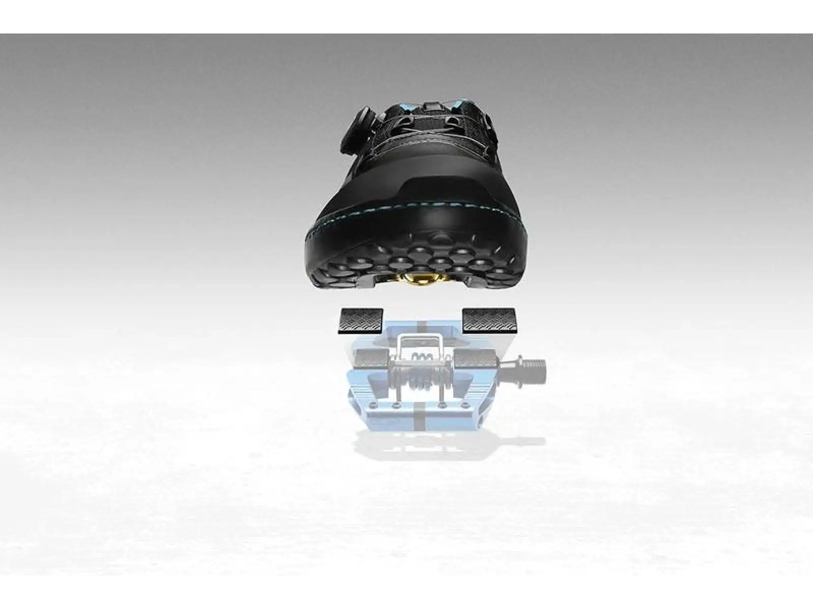 Crankbrothers Mallet Enduro clipless pedals light blue