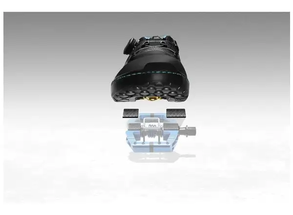 Crankbrothers Mallet Enduro clipless pedals light blue