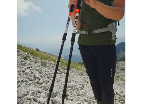 Leki Skysolo trekking poles White-black-neonorange 110 - 145 cm