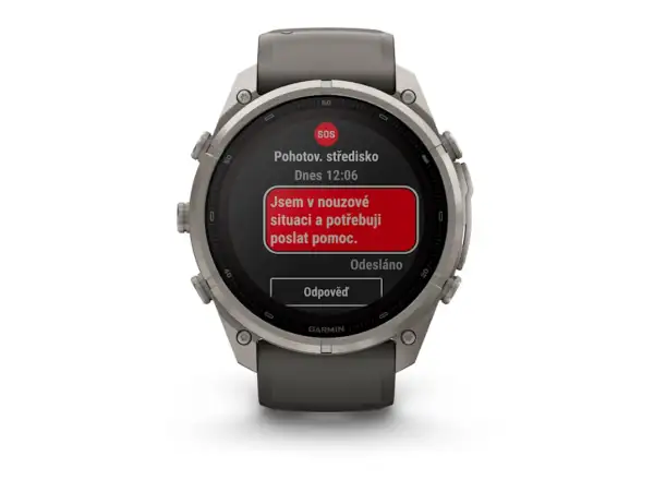 Garmin Fénix 9 Pro inReach Solar 51 mm smart watch Titanium Pebble Gray/Silver Gray